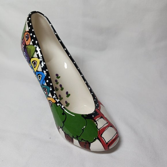 Vintage Robin Sterling Ceramic High Heel Pump Shoe - Picture 4 of 7